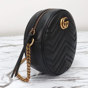 Replica Gucci GG Mormont Round Black 8 Replica Gucci GG Mormont Round Black - top-tier luxury replica shoulder bag