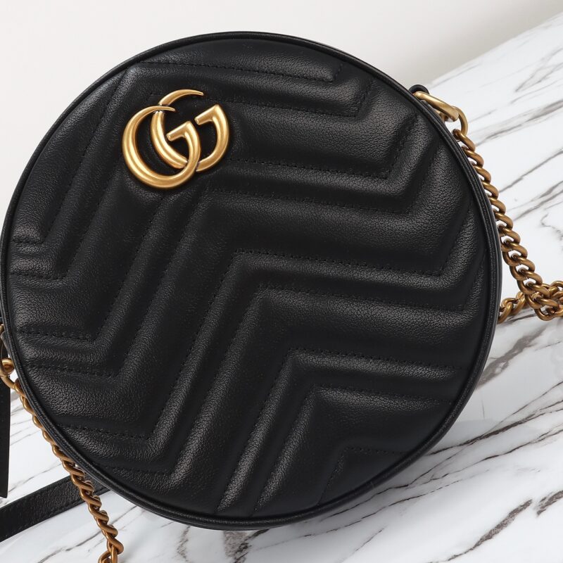 Replica Gucci GG Mormont Round Black 9 Replica Gucci GG Mormont Round Black - near-authentic luxury replica handbag