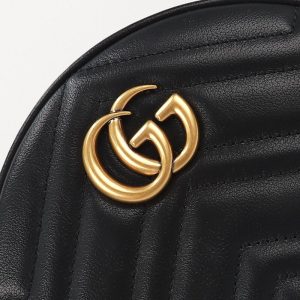Replica Gucci GG Mormont Round Black 2 Replica Gucci GG Mormont Round Black - premium-grade designer purse dupe