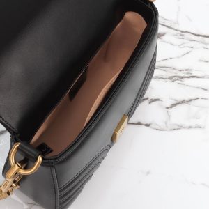 Replica Gucci GG Marmont Top Handle Black 9 Replica Gucci GG Marmont Top Handle Black - near-authentic luxury replica handbag