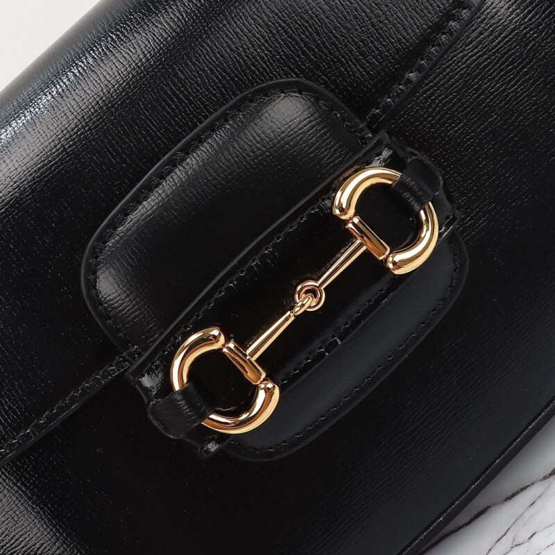 Replica Gucci Horsebit 1955 Double G Mini Black 2 Replica Gucci Horsebit 1955 Double G Mini Black - premium-grade designer purse dupe