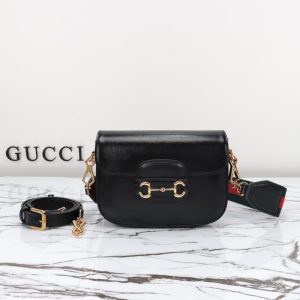 Replica Gucci Horsebit 1955 Double G Mini Black 3 Replica Gucci Horsebit 1955 Double G Mini Black - best-selling designer handbag dupe