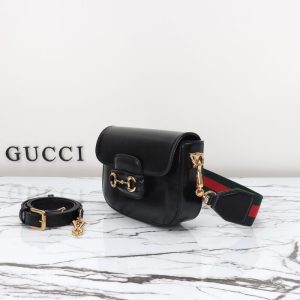 Replica Gucci Horsebit 1955 Double G Mini Black 5 Replica Gucci Horsebit 1955 Double G Mini Black - best quality luxury bag dupe