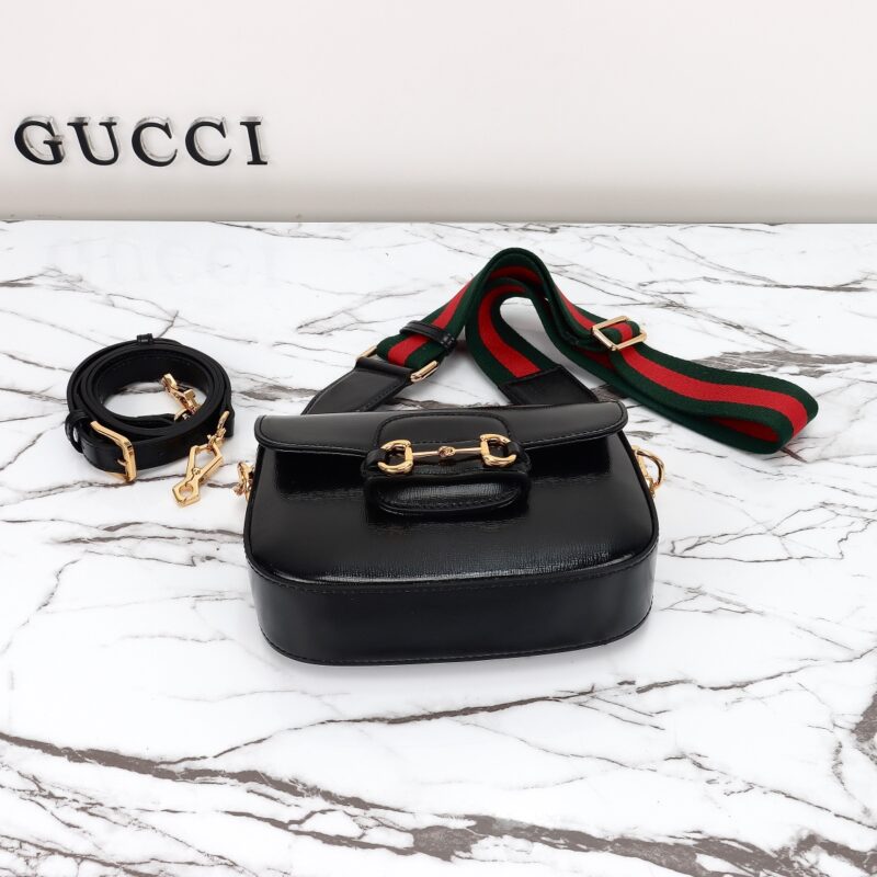 Replica Gucci Horsebit 1955 Double G Mini Black 6 Replica Gucci Horsebit 1955 Double G Mini Black - ultra-realistic fake designer tote