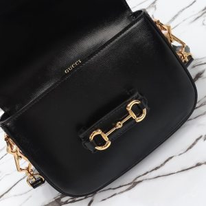 Replica Gucci Horsebit 1955 Double G Mini Black 7 Replica Gucci Horsebit 1955 Double G Mini Black - best-selling designer handbag dupe