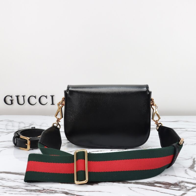 Replica Gucci Horsebit 1955 Double G Mini Black 8 Replica Gucci Horsebit 1955 Double G Mini Black - premium-grade designer purse dupe