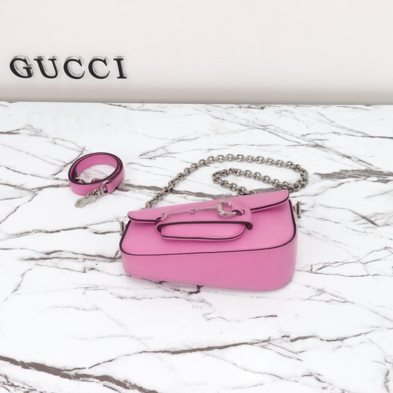 Replica Gucci Horsbet Tribute Pink 5 Replica Gucci Horsbet Tribute Pink - realistic designer-inspired fake bag
