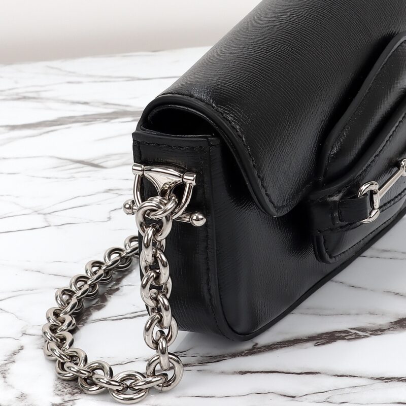 Replica Gucci Horsbet Tribute Black 10 Replica Gucci Horsbet Tribute Black - top-tier luxury replica shoulder bag
