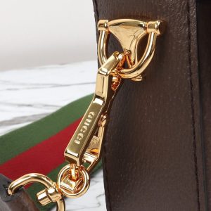 Replica Gucci Horsebit 1955 Double G Mini Brown Canvas 5 Replica Gucci Horsebit 1955 Double G Mini Brown Canvas - near-authentic luxury replica handbag