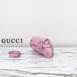 Replica Gucci Horsebit Chain Shoulder Bag Pink 9 Replica Gucci Horsebit Chain Shoulder Bag Pink - realistic designer-inspired fake bag