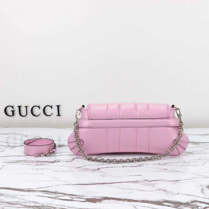 Replica Gucci Horsebit Chain Shoulder Bag Pink 7 Replica Gucci Horsebit Chain Shoulder Bag Pink - best quality luxury bag dupe