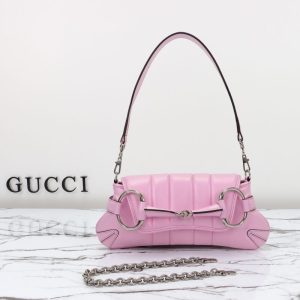 Replica Gucci Horsebit Chain Shoulder Bag Pink 6 Replica Gucci Horsebit Chain Shoulder Bag Pink - top-tier luxury replica shoulder bag