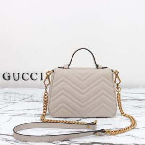 Replica Gucci GG Marmont Top Handle Beige 4 Replica Gucci GG Marmont Top Handle Beige - best-selling designer handbag dupe