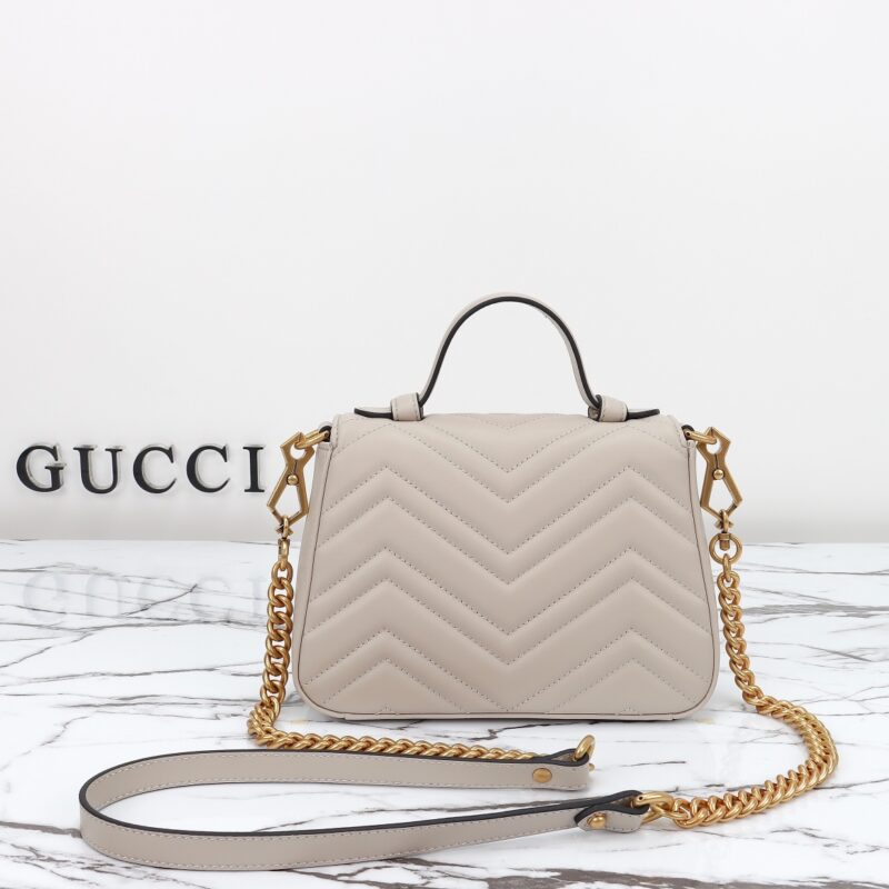 Replica Gucci GG Marmont Top Handle Beige 4 Replica Gucci GG Marmont Top Handle Beige - best-selling designer handbag dupe