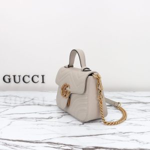 Replica Gucci GG Marmont Top Handle Beige 2 Replica Gucci GG Marmont Top Handle Beige - best quality luxury bag dupe