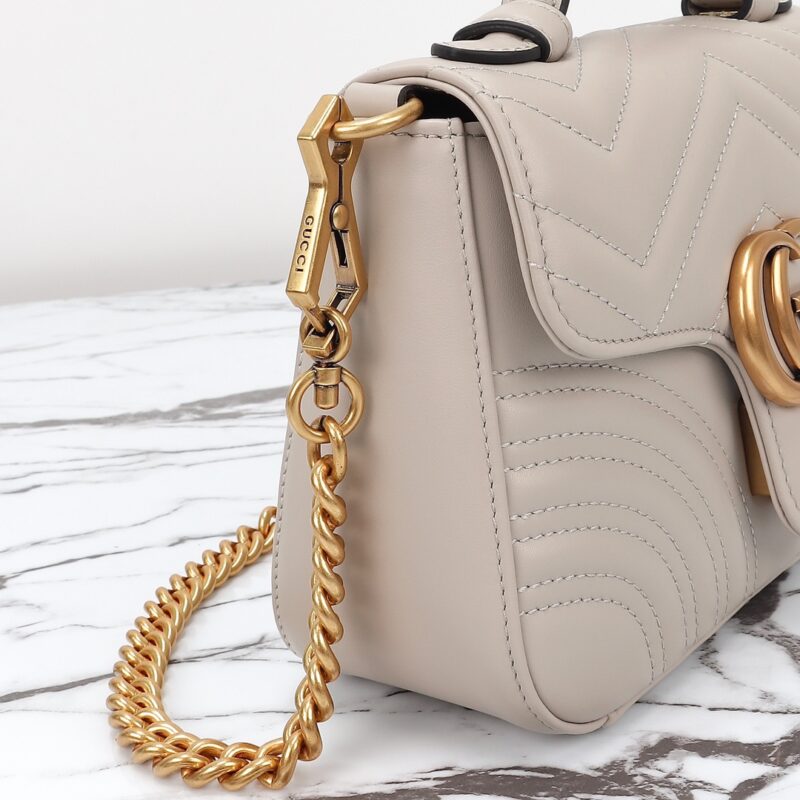 Replica Gucci GG Marmont Top Handle Beige 8 Replica Gucci GG Marmont Top Handle Beige - best-selling designer handbag dupe