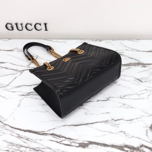 Replica Gucci GG Marmont Tote Black 8 Replica Gucci GG Marmont Tote Black - best quality luxury bag dupe