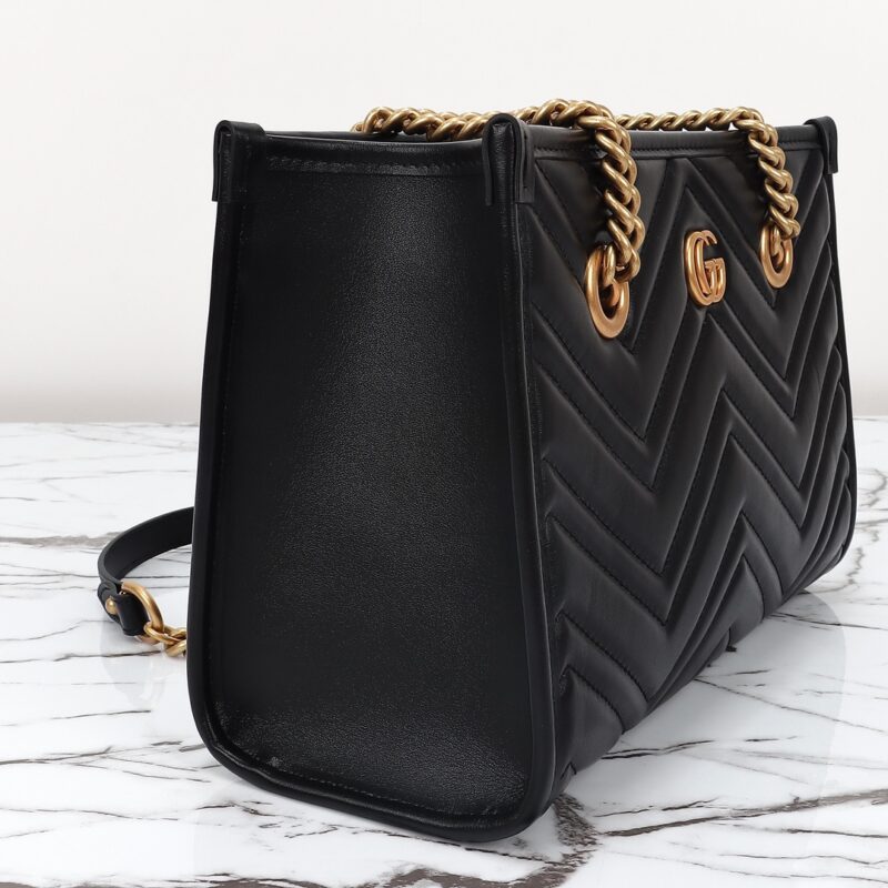 Replica Gucci GG Marmont Tote Black 9 Replica Gucci GG Marmont Tote Black - ultra-realistic fake designer tote