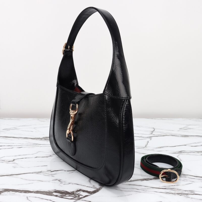 Replica Gucci G Jackie Small Patent Black 3 Replica Gucci G Jackie Small Patent Black - authentic-look luxury purse replica