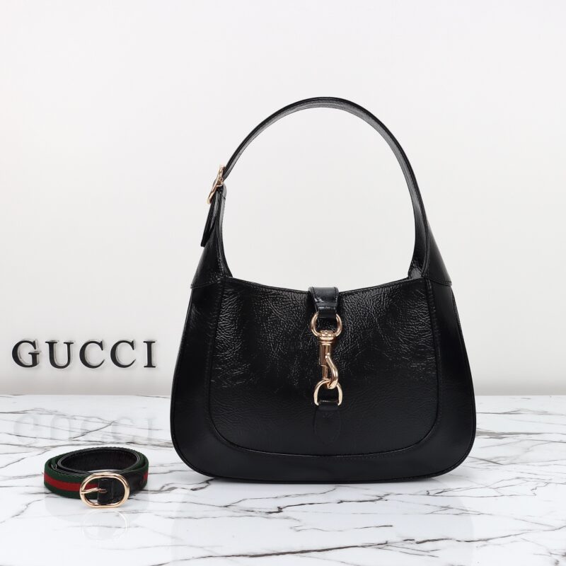 Replica Gucci G Jackie Small Patent Black 4 Replica Gucci G Jackie Small Patent Black - near-authentic luxury replica handbag