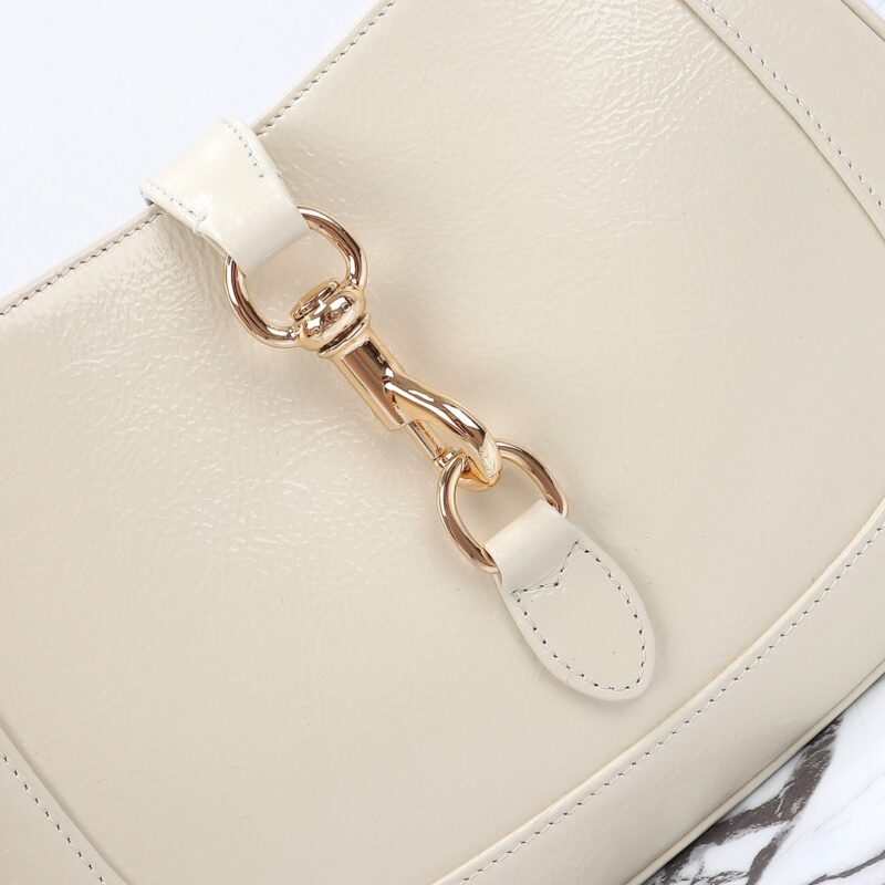 Replica Gucci G Jackie Small Patent White - best-selling designer handbag dupe