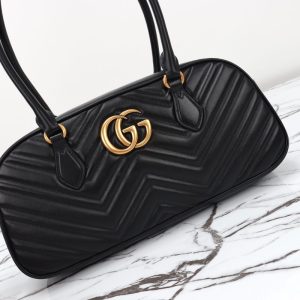 Replica Gucci Marmont Small Top Handle Black 9 Replica Gucci Marmont Small Top Handle Black - realistic designer-inspired fake bag