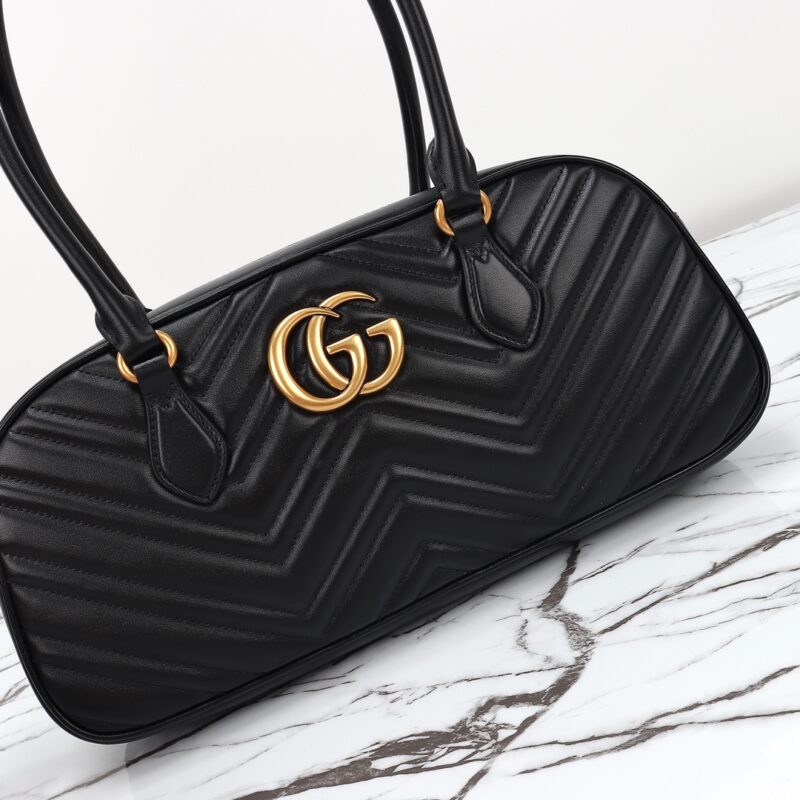 Replica Gucci Marmont Small Top Handle Black 9 Replica Gucci Marmont Small Top Handle Black - realistic designer-inspired fake bag