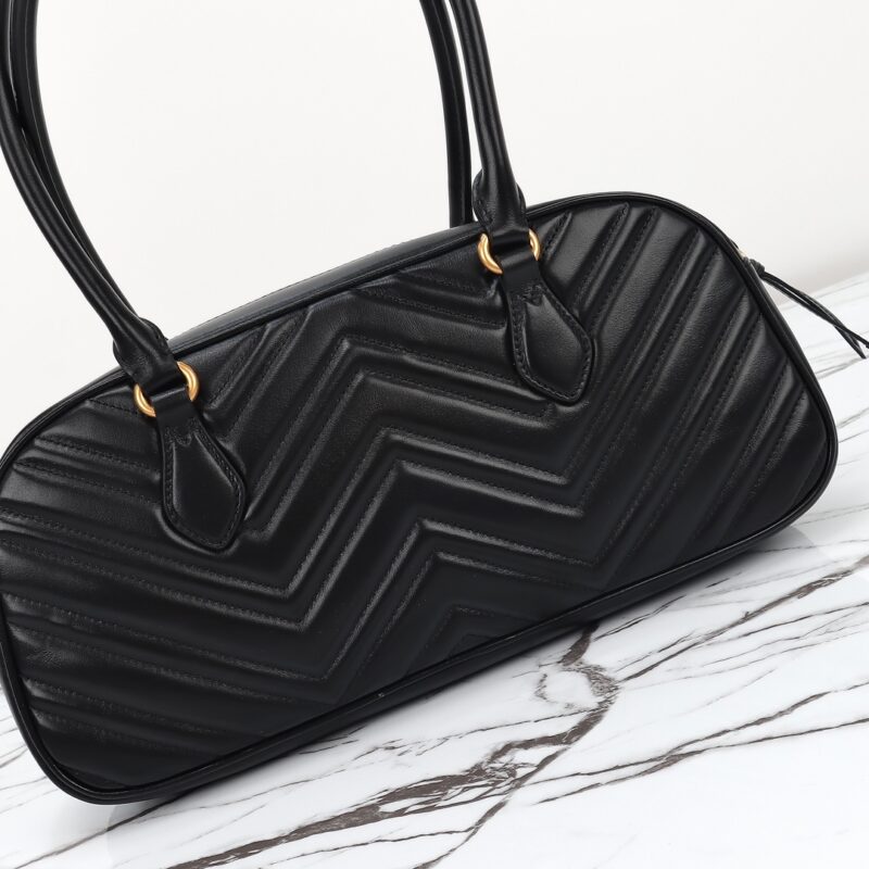 Replica Gucci Marmont Small Top Handle Black 7 Replica Gucci Marmont Small Top Handle Black - ultra-realistic fake designer tote