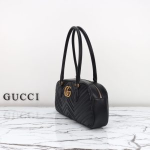 Replica Gucci Marmont Small Top Handle Black 4 Replica Gucci Marmont Small Top Handle Black - ultra-realistic fake designer tote