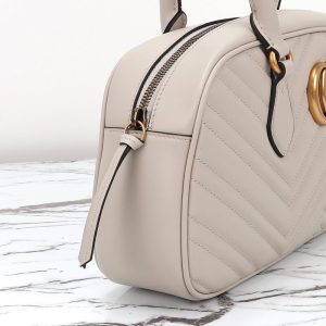 Replica Gucci Marmont Small Top Handle White 8 Replica Gucci Marmont Small Top Handle White - high-end fake designer purse
