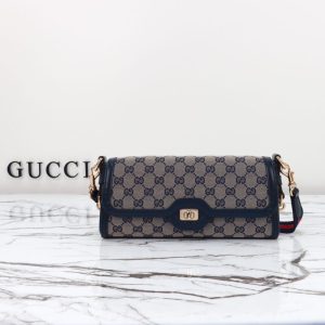 Replica Gucci Luce Shoulder Bag in Black 6 Replica Gucci Luce Shoulder Bag in Black - premium 1:1 fake handbag model