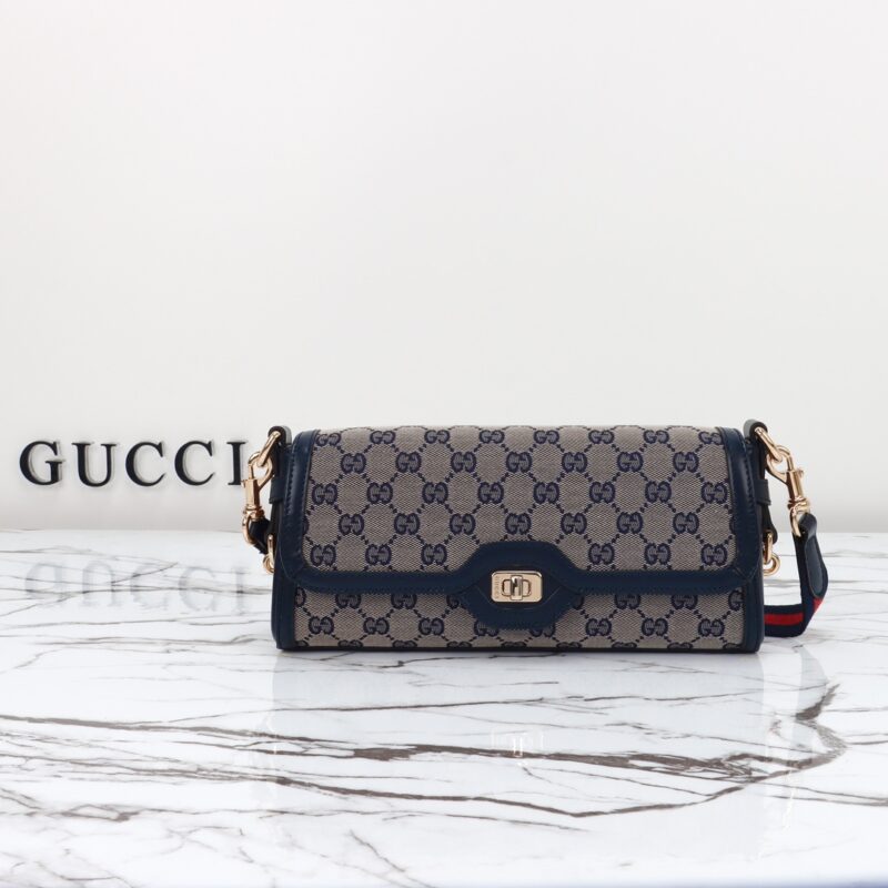 Replica Gucci Luce Shoulder Bag in Black 6 Replica Gucci Luce Shoulder Bag in Black - premium 1:1 fake handbag model