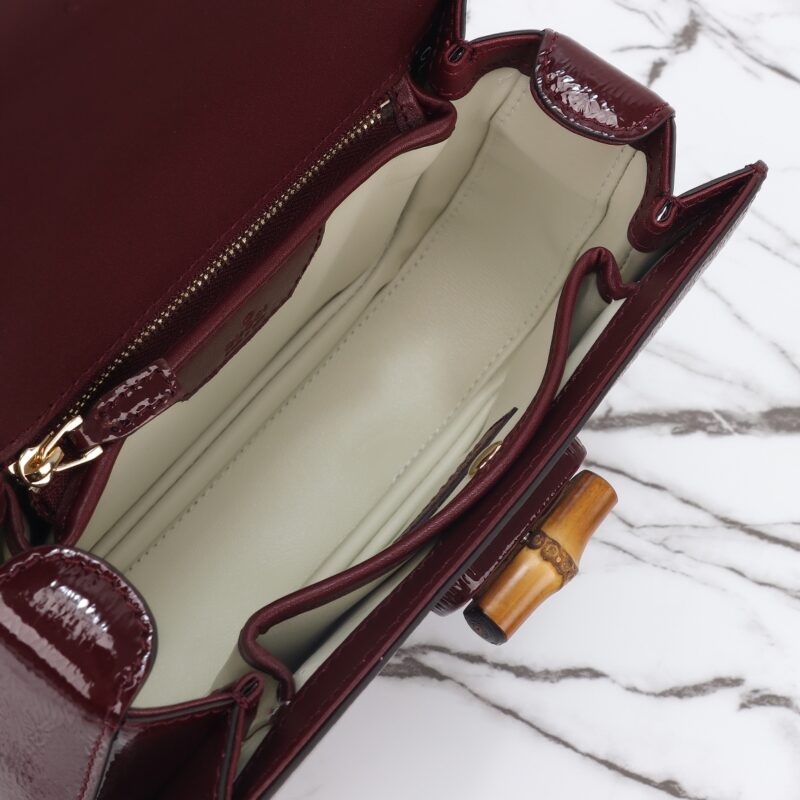 Replica Gucci Bamboo 1947 Bordeaux - high-end fake designer purse