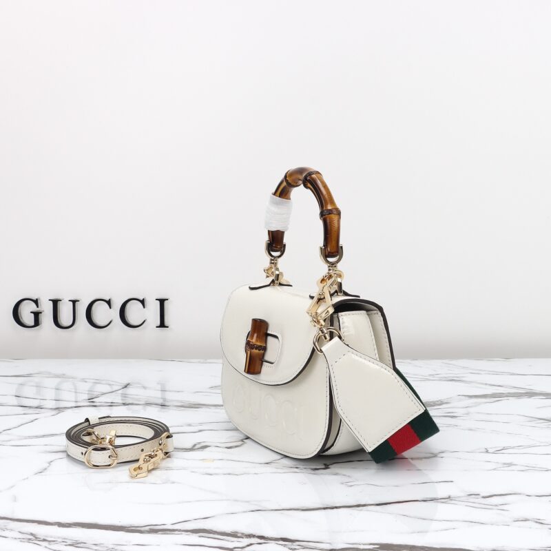Replica Gucci Bamboo 1947 Patent White 9 Replica Gucci Bamboo 1947 Patent White - premium-grade designer purse dupe