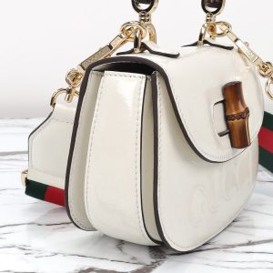 Replica Gucci Bamboo 1947 Patent White 10 Replica Gucci Bamboo 1947 Patent White - premium-grade designer purse dupe