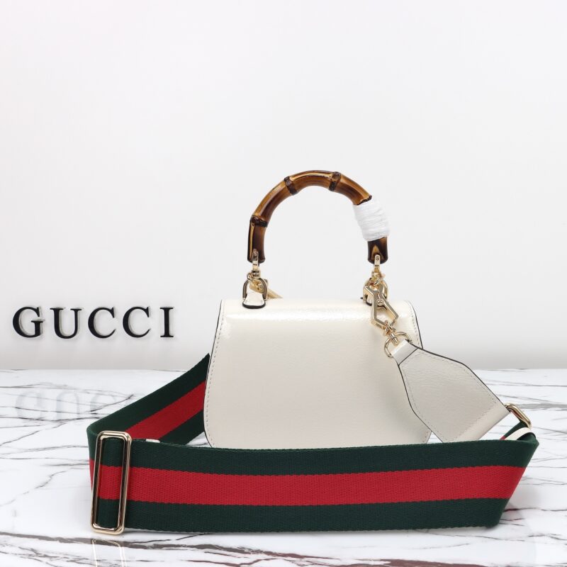 Replica Gucci Bamboo 1947 Patent White 11 Replica Gucci Bamboo 1947 Patent White - high-quality designer bag clone