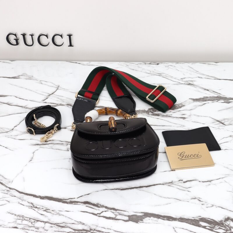 Replica Gucci Bamboo 1947 Patent Black 6 Replica Gucci Bamboo 1947 Patent Black - top-rated replica designer bag