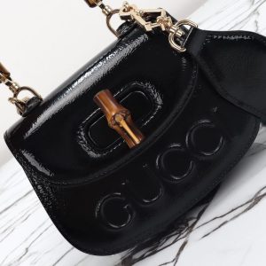 Replica Gucci Bamboo 1947 Patent Black 10 Replica Gucci Bamboo 1947 Patent Black - high-quality designer bag clone
