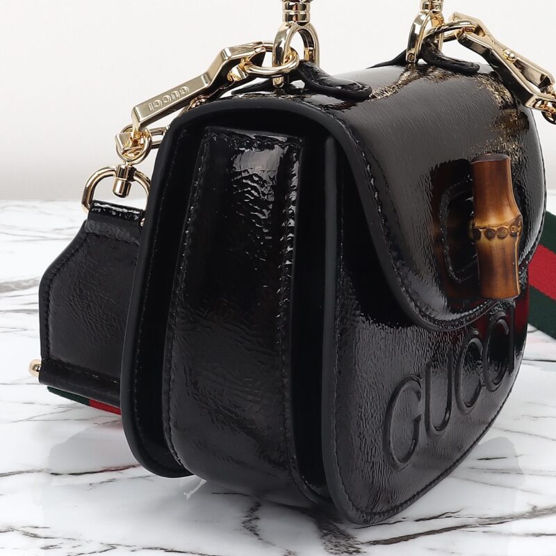 Replica Gucci Bamboo 1947 Patent Black 11 Replica Gucci Bamboo 1947 Patent Black - top-rated replica designer bag