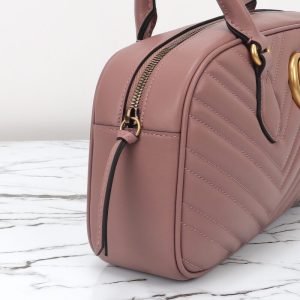 Replica Gucci Marmont Small Top Handle Pink 7 Replica Gucci Marmont Small Top Handle Pink - authentic-look luxury purse replica
