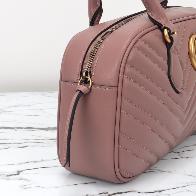 Replica Gucci Marmont Small Top Handle Pink 7 Replica Gucci Marmont Small Top Handle Pink - authentic-look luxury purse replica