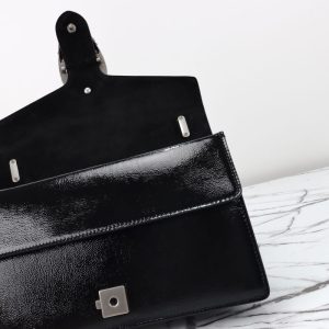 Replica Gucci Dionysus Small Shoulder Bag Patent Black 5 Replica Gucci Dionysus Small Shoulder Bag Patent Black - high-accuracy replica luxury purse