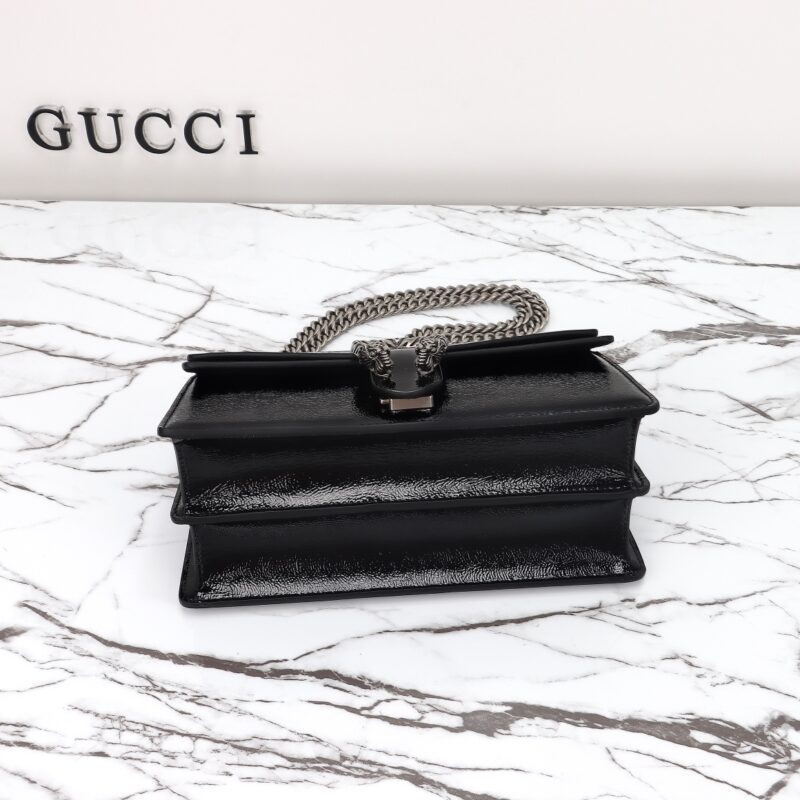 Replica Gucci Dionysus Small Shoulder Bag Patent Black 2 Replica Gucci Dionysus Small Shoulder Bag Patent Black - elite superclone designer purse