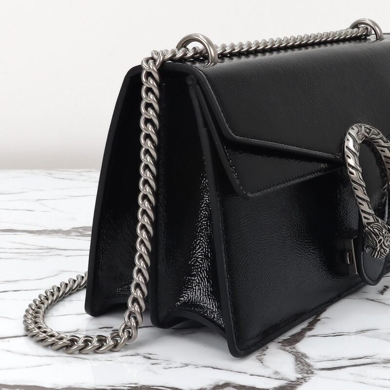 Replica Gucci Dionysus Small Shoulder Bag Patent Black 8 Replica Gucci Dionysus Small Shoulder Bag Patent Black - elite superclone designer purse