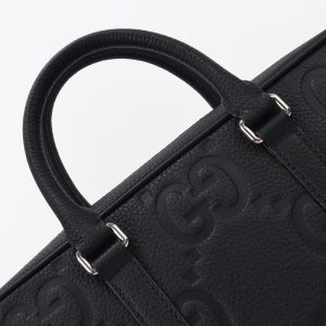 Replica Gucci Briefcase GG Leather Black 10 Replica Gucci Briefcase GG Leather Black - 1:1 designer replica handbag