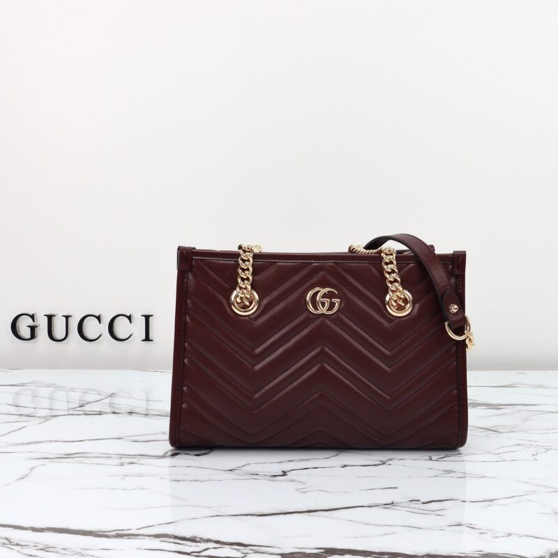 Replica Gucci GG Marmont Tote Bordeaux 6 Replica Gucci GG Marmont Tote Bordeaux - authentic-look luxury purse replica