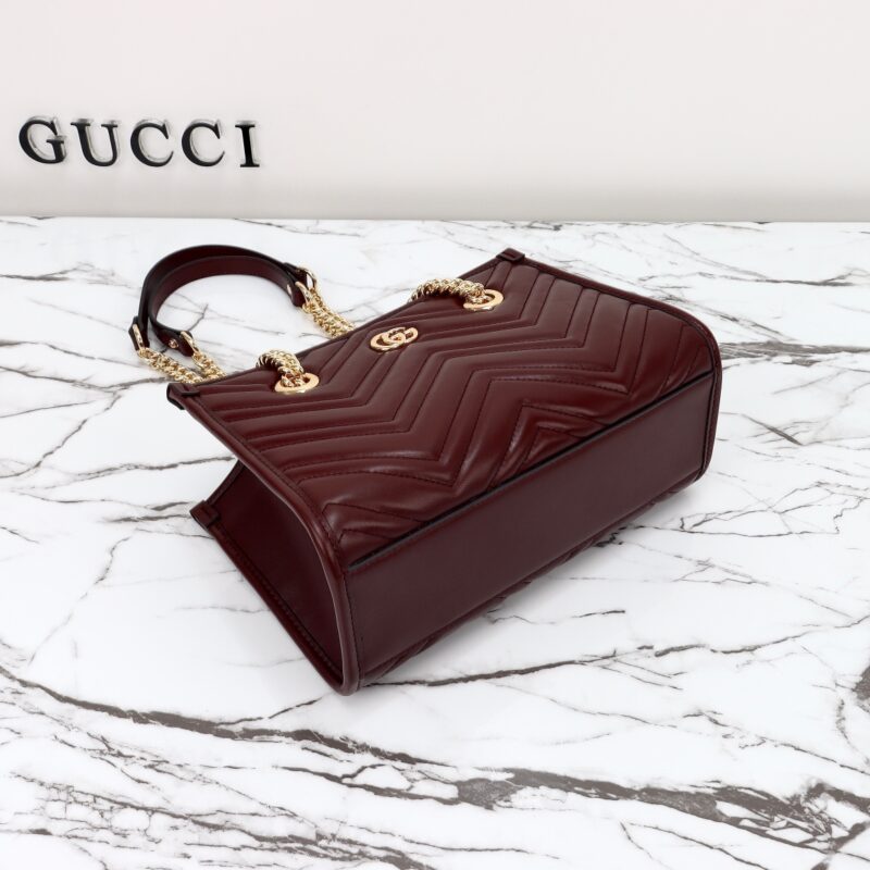 Replica Gucci GG Marmont Tote Bordeaux 9 Replica Gucci GG Marmont Tote Bordeaux - 1:1 designer replica handbag