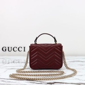 Replica Gucci Marmont Mini Top Handle Bordeaux 9 Replica Gucci Marmont Mini Top Handle Bordeaux - best-selling designer handbag dupe