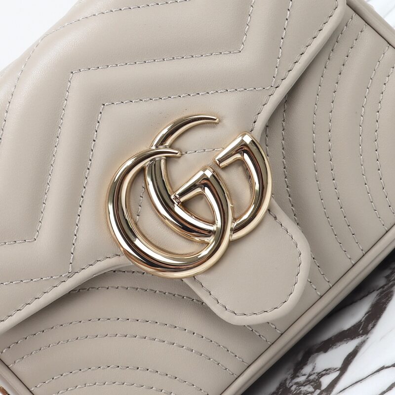 Replica Gucci Marmont Mini Top Handle Beige 5 Replica Gucci Marmont Mini Top Handle Beige - near-authentic luxury replica handbag