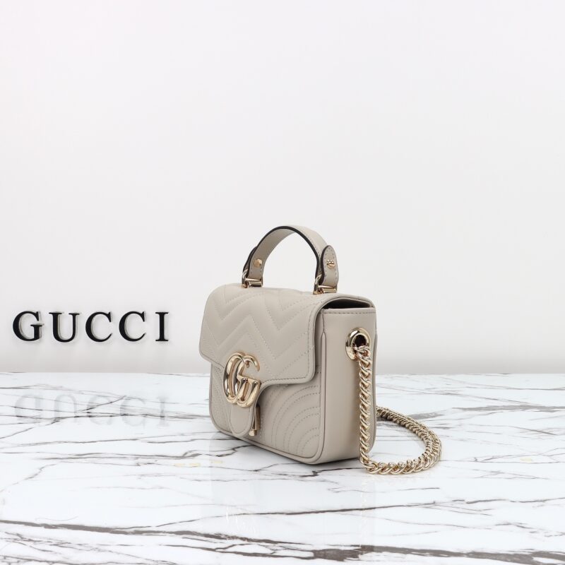 Replica Gucci Marmont Mini Top Handle Beige 3 Replica Gucci Marmont Mini Top Handle Beige - best-selling designer handbag dupe